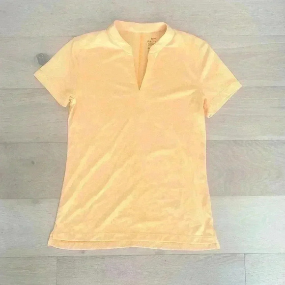 Nike dri fit mock neck polo orange xs - Picture 1 of 6